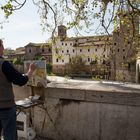 Maler an der Tiberbrücke