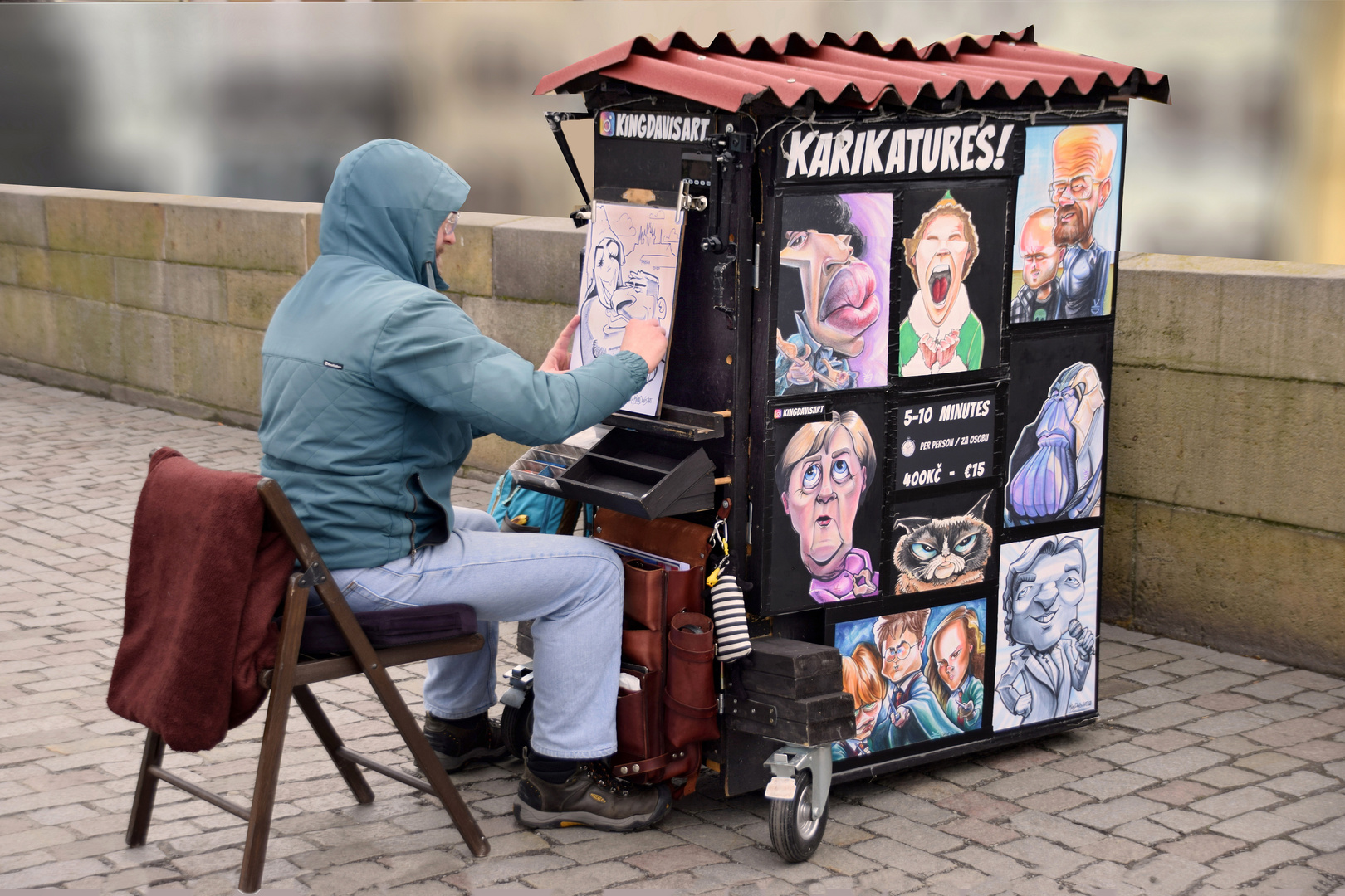 Maler auf der Karlsbrücke