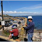 Maler in Mousehole / Südengland / Cornwall