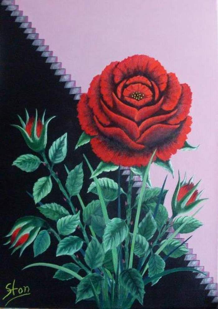Malerei: Big Rose