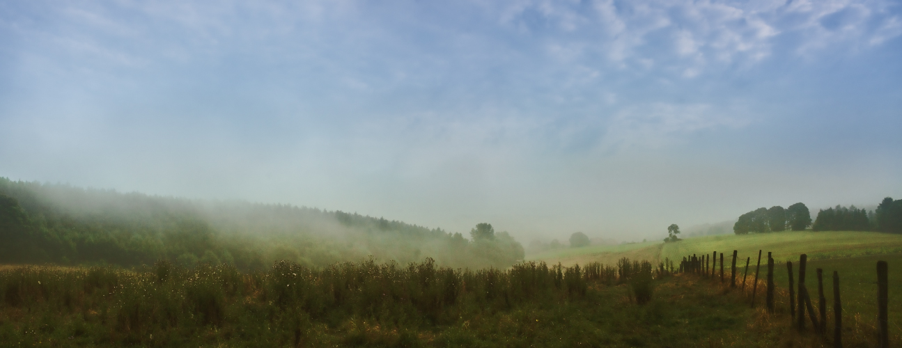 malerisch in Nebel