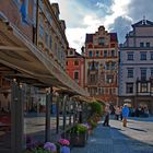 Malerisch schöne Häuser am Altstädter Ring in Prag