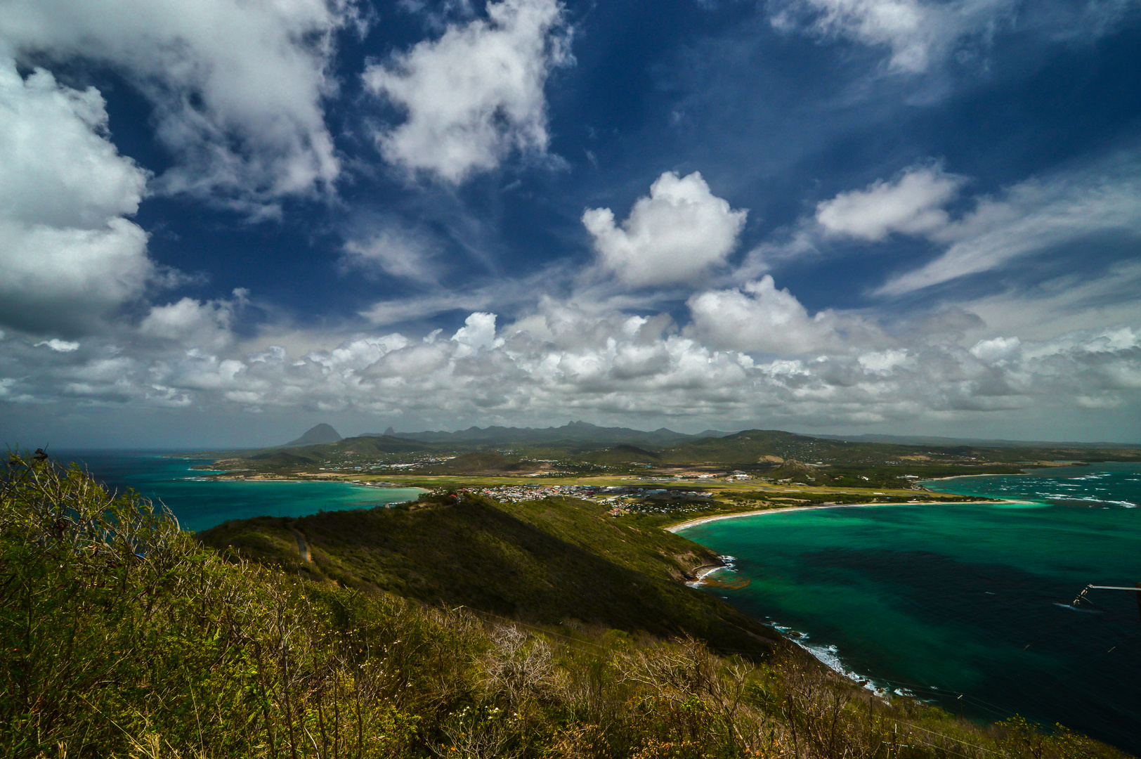 Malerische Aussichten auf St. Lucia - April 2015