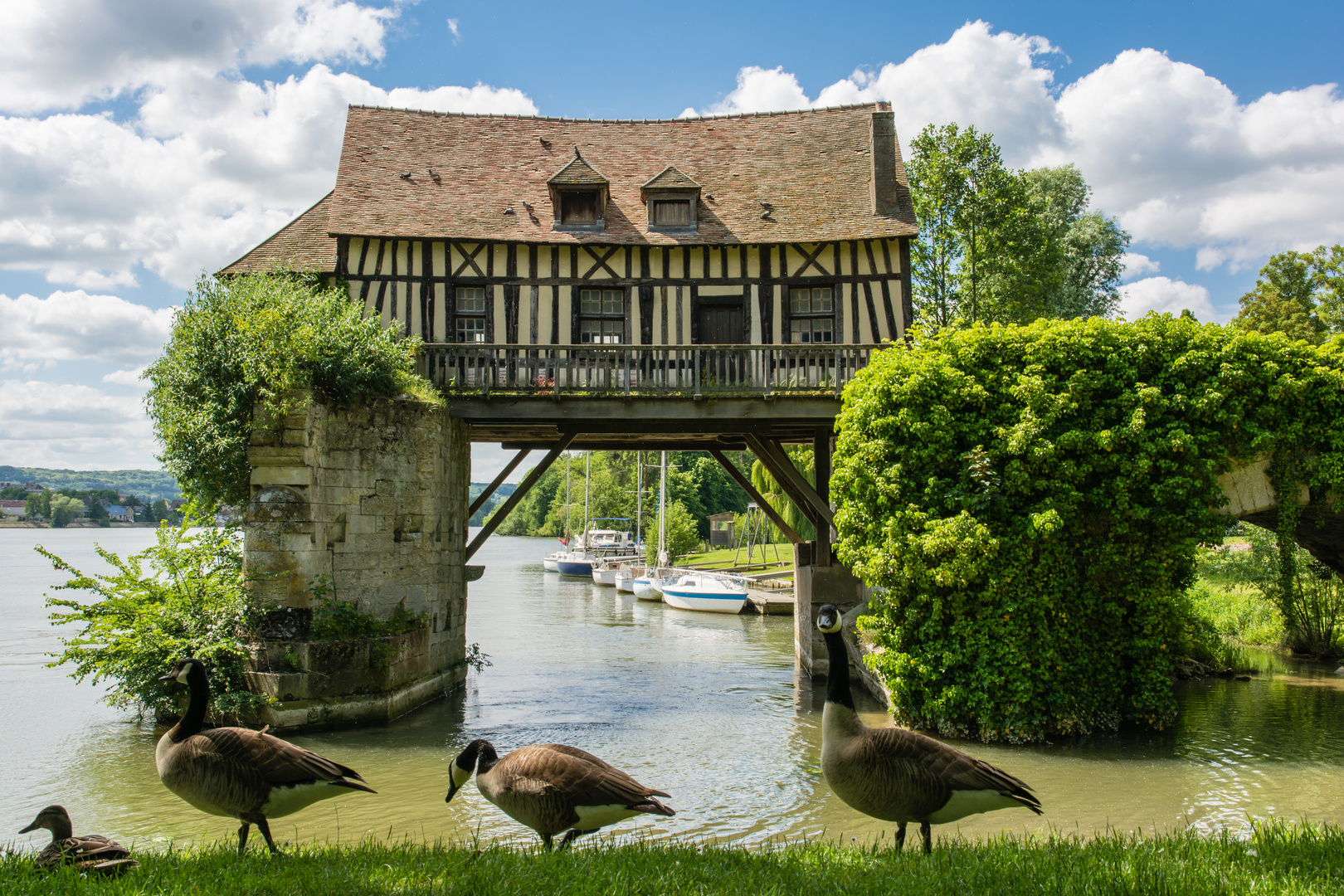 malerische ehemalige Wassermühle in Vernon