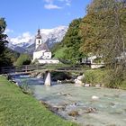 Malerische Kirche in Ramsau im Berchtesgadener Land