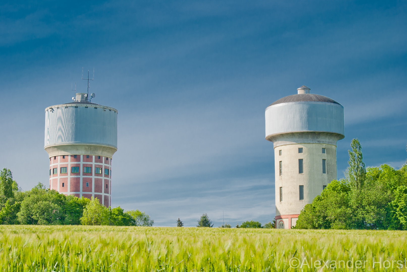 Malerische Wassertürme