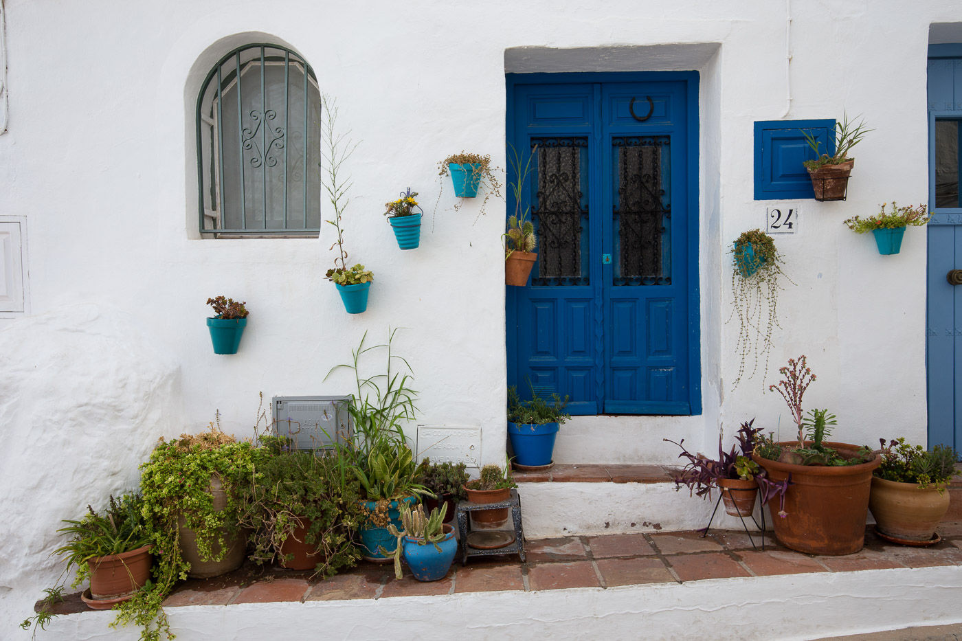 malerischer Hauseingang in Frigiliana