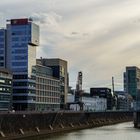 Malerischer Himmel über dem Medienhafen