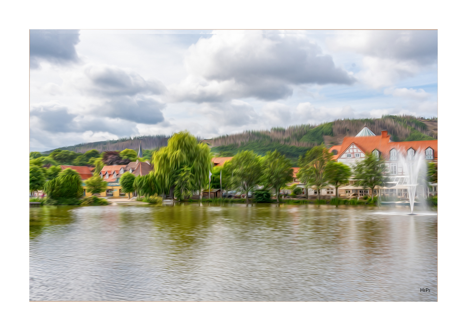 Malerischer See in Ilsenburg