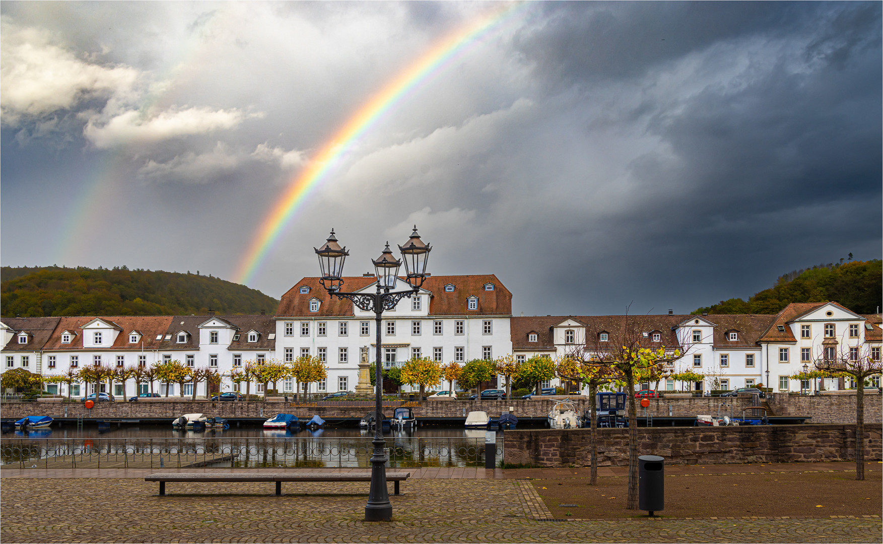 Malerischer Sonnenregen