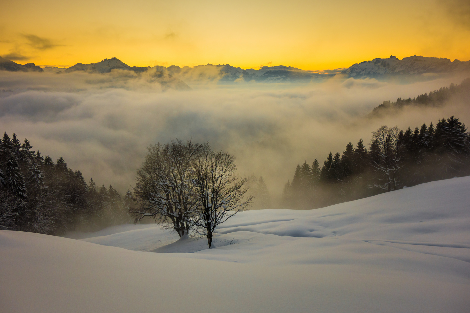 Malerischer Sonnenuntergang