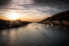 Malerischer Sonnenuntergang über Heidelberg