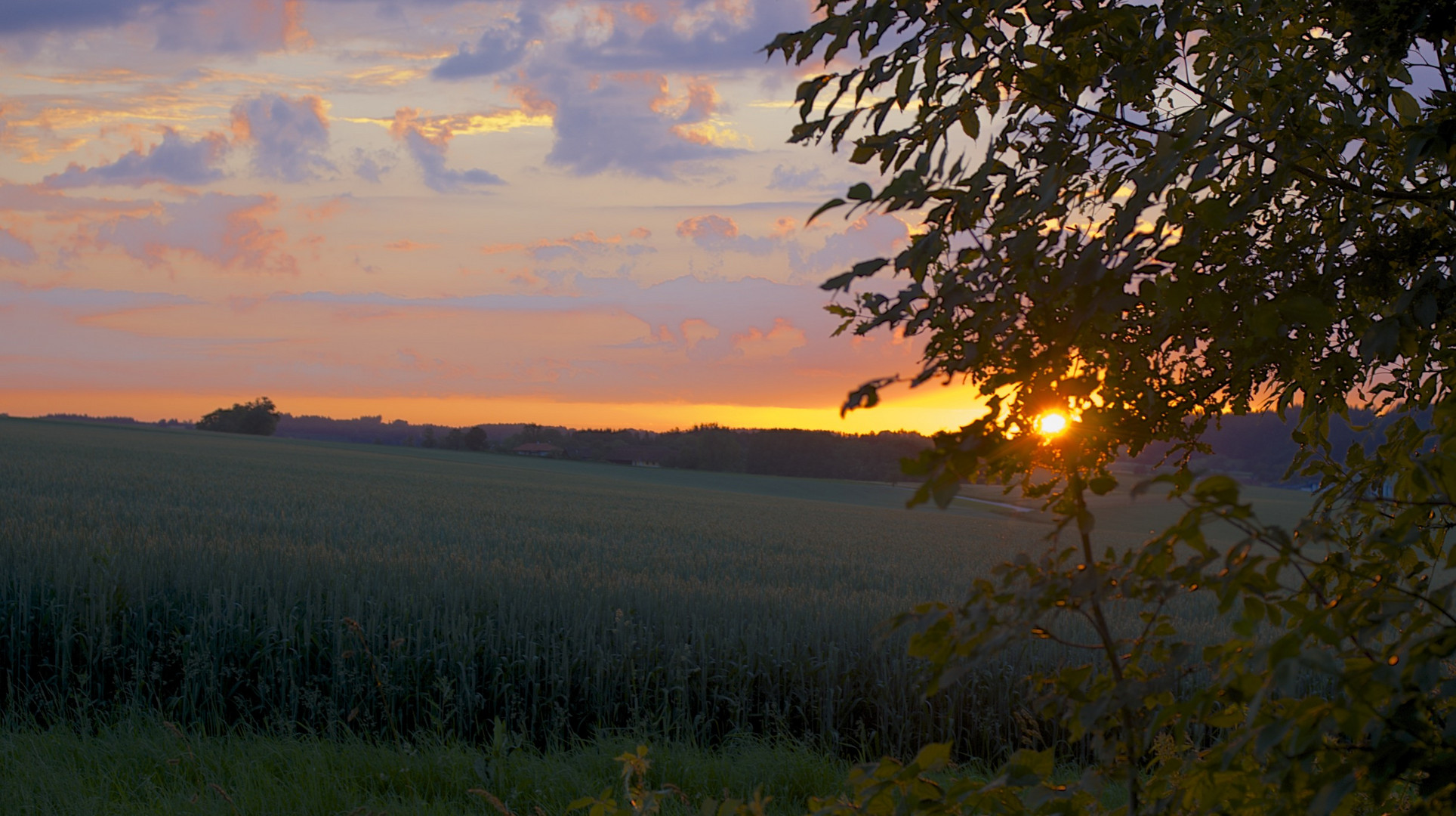 malerischer Wolkenzug