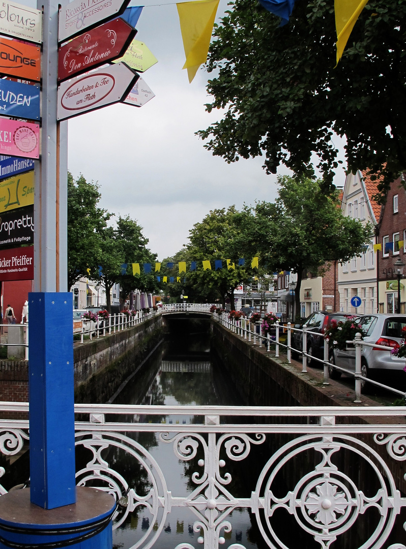 Malerisches Fleet in Buxtehude