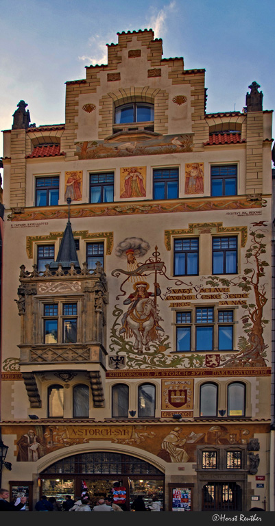Malerisches schönes Gebäude in Prag.