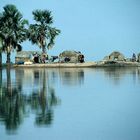 MALI Flußscene am Niger