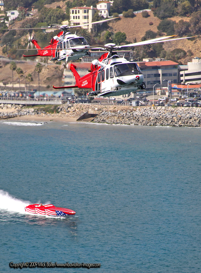 *** Malibu Fly-by - Los Angeles Fire Dept. AIR-OPS 03.10.2009 ***