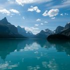 Maligne Lake Spiegelungen