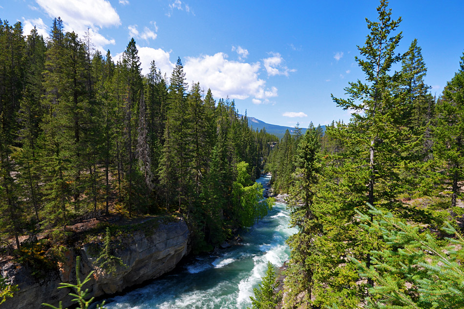 Maligne River in Jasper, Alberta