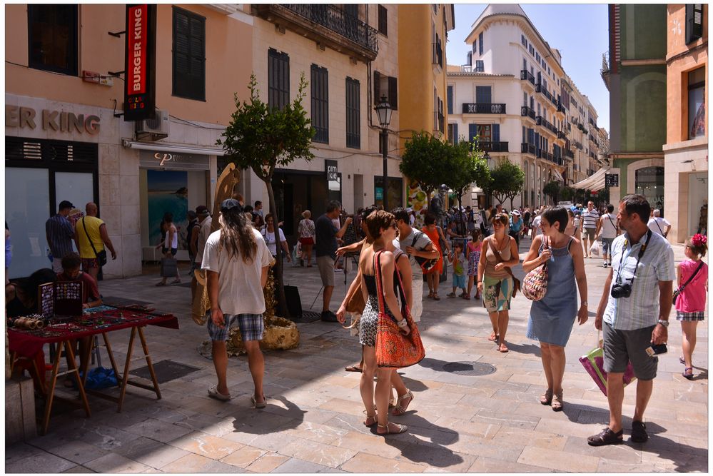 Mallorca 2012, Palma, las calles están muy animadas