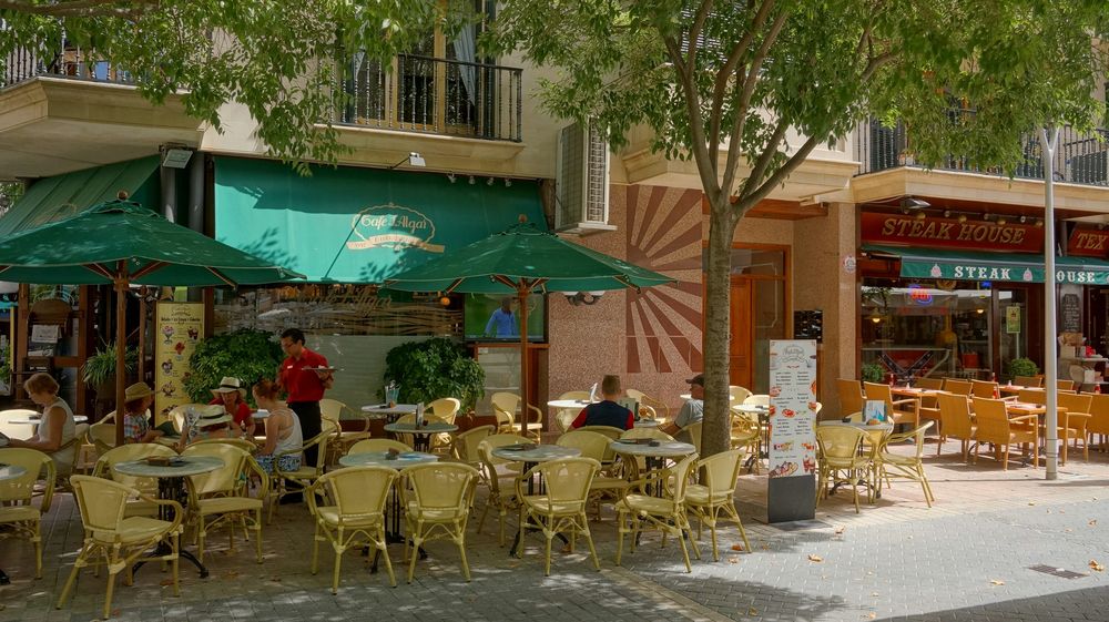 Mallorca 2015, unser Café in Puerto Pollenca (nuestra cafetería preferida en Puerto Pollenca)