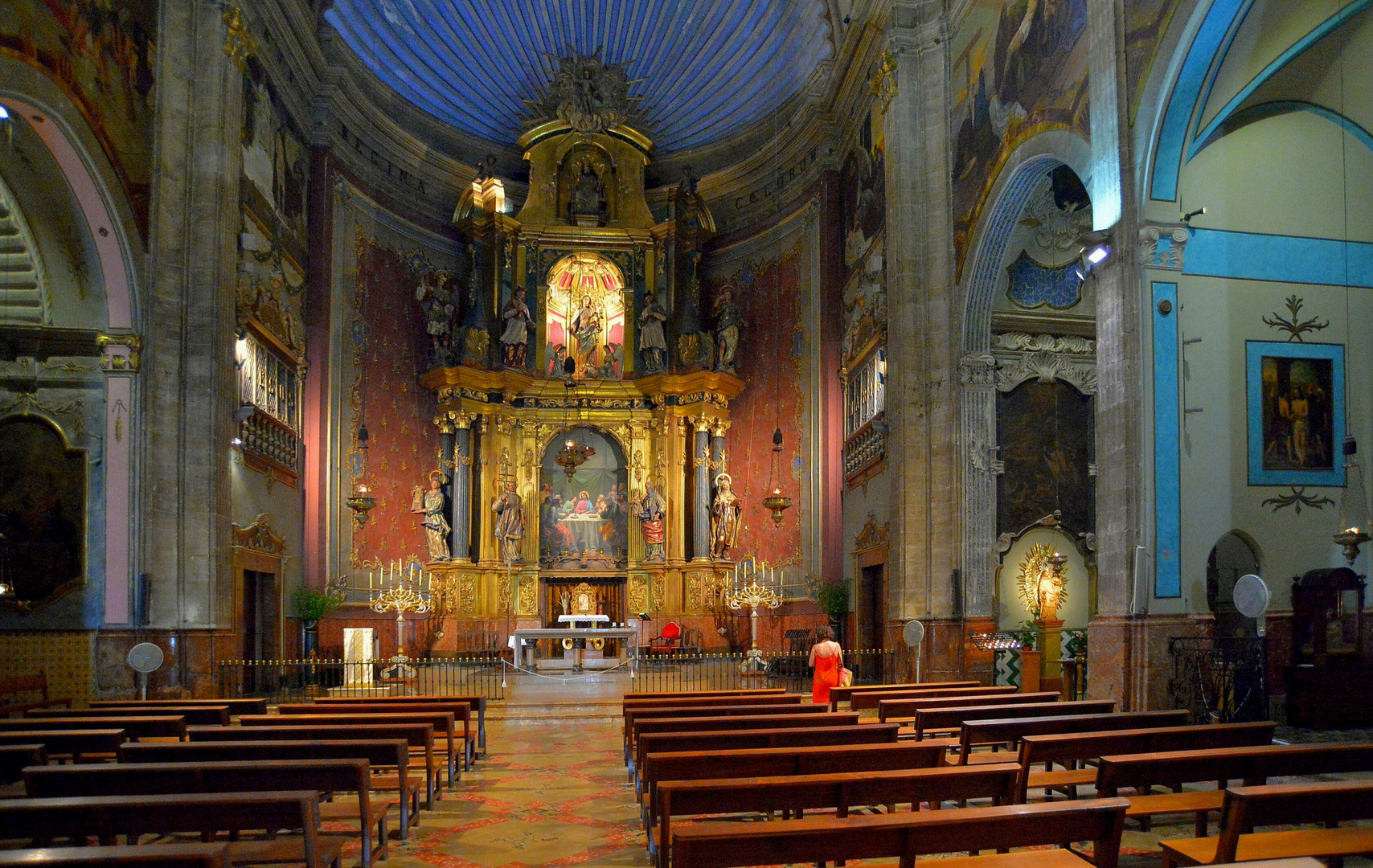 Mallorca 2018, Pollenca, in der Kirche (en la iglesia)
