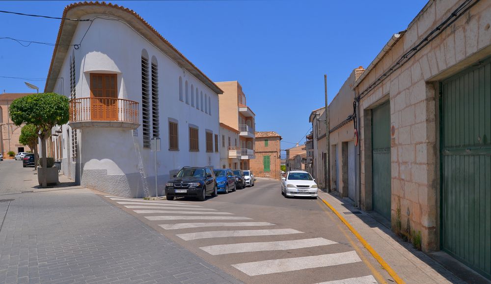 Mallorca 2018, Straße in Santa Margalida (calle en Santa Margalida)