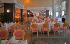 Mallorca 2018, unser Hotel, Speisesaal (Mallorca 20118, nuestro hotel, el comedor)