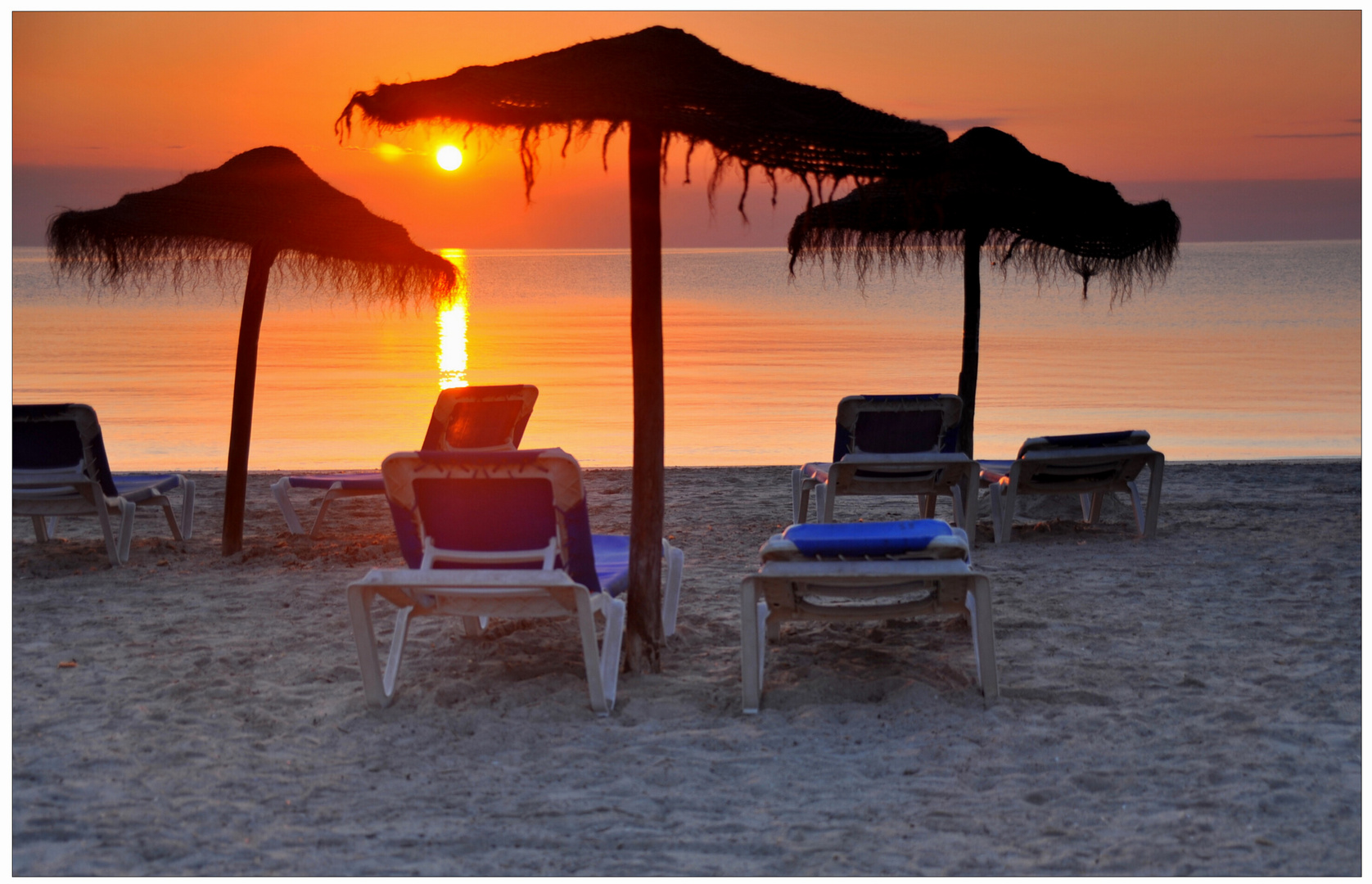 Mallorca, salida del sol en la Playa de Muro (Sonnenaufgang)