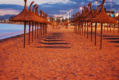 Mallorca Sandstrand bei Nacht