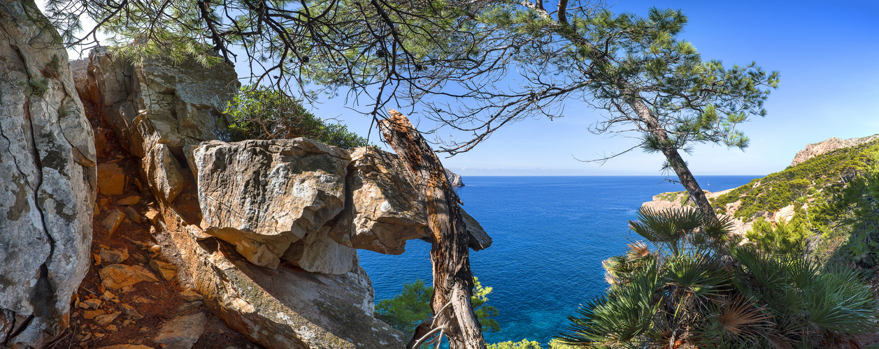 Mallorca - Sant Elm - Torre de Cala en Basset Felsen