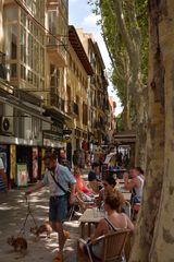 Mallorca Straßenszene in Palma - Altstadt