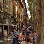 Mallorca Straßenszene in Palma - Altstadt