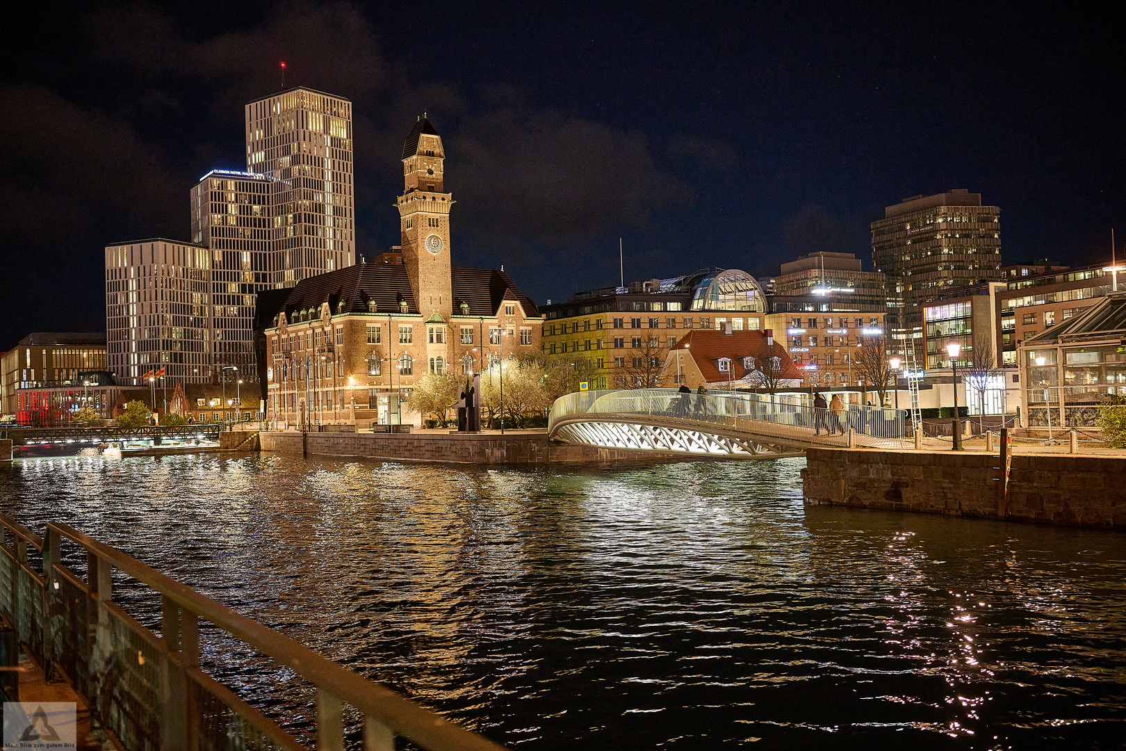 Malmö bei Nacht