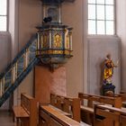 Malsch - Barocke Kanzel und Kirchenpatronin St. Juliana