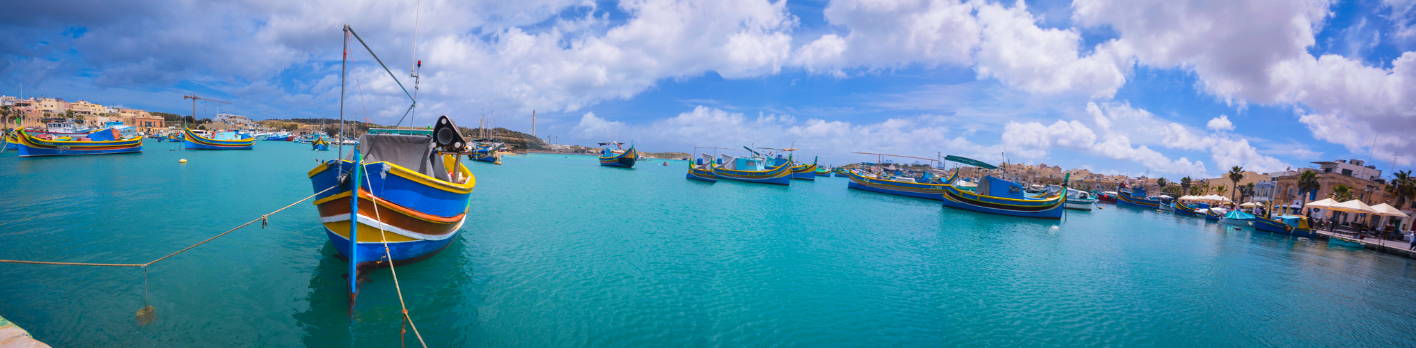 Malta > Die bunten Boote von Marsaxlokk