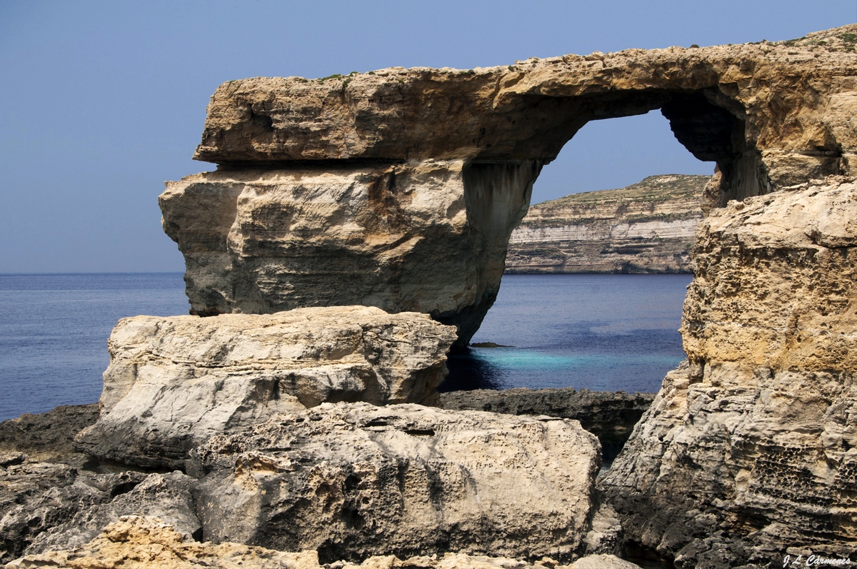 Malta. Isla de Gozo, ventana Azúl