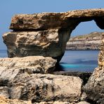 Malta. Isla de Gozo, ventana Azúl