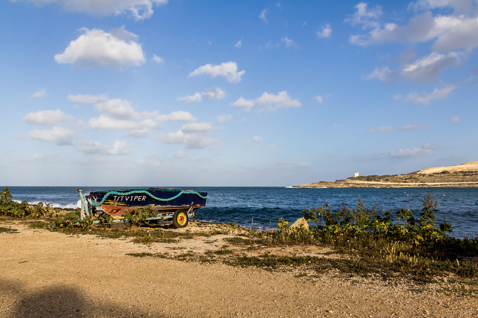 Malta, Qawra, Strand