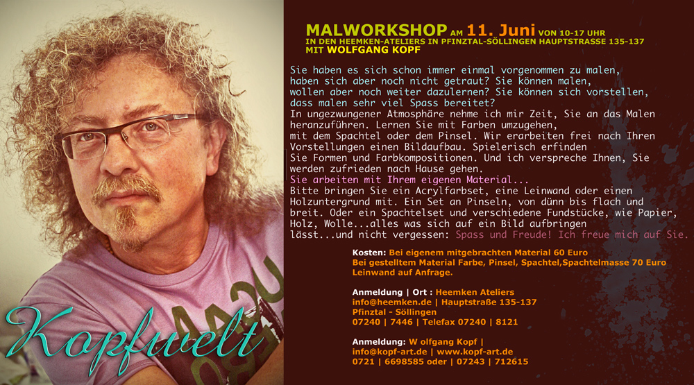 malworkshop am 11. 6. in pfinztal söllingen