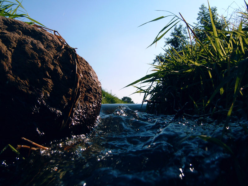 Malxewasser im Sturz