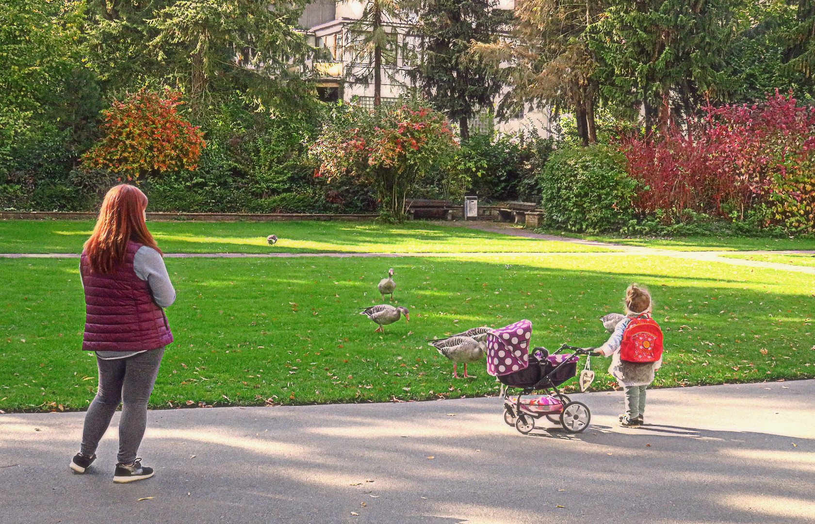 Mama, die Gänse und ich