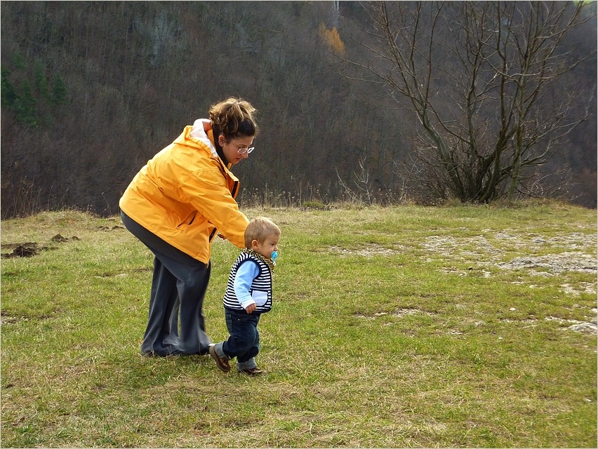 Mama passt auf