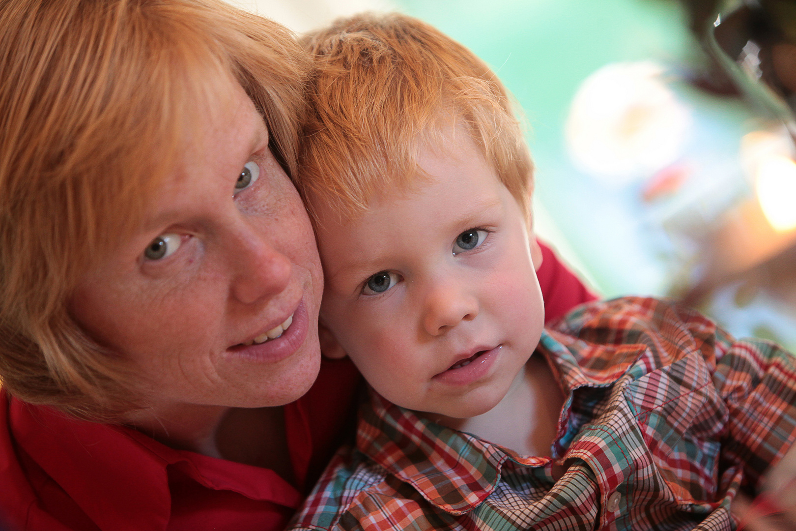 Mama und Sohn