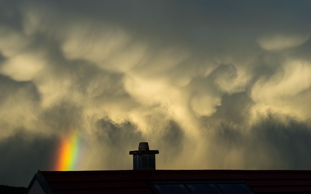 Mammatus Wolken