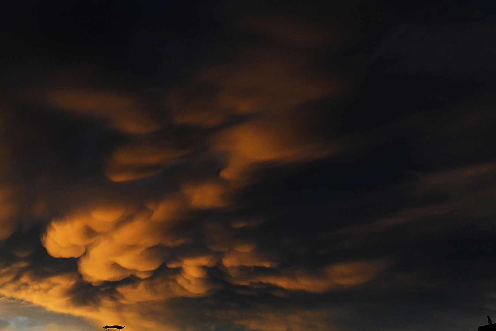 Mammatus Wolken