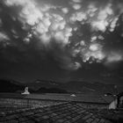 Mammatus-Wolken über der Weinstraße/Südtirol