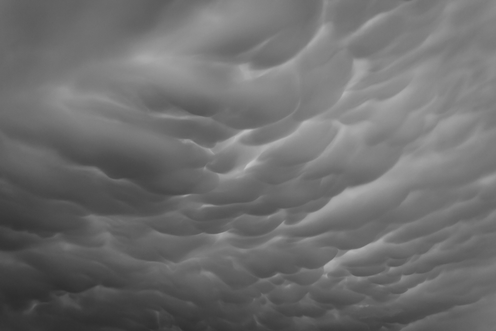 Mammatus Wolken über Nordhessen