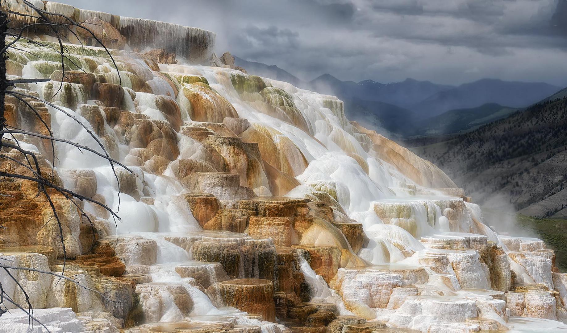 Mammoth hot springs