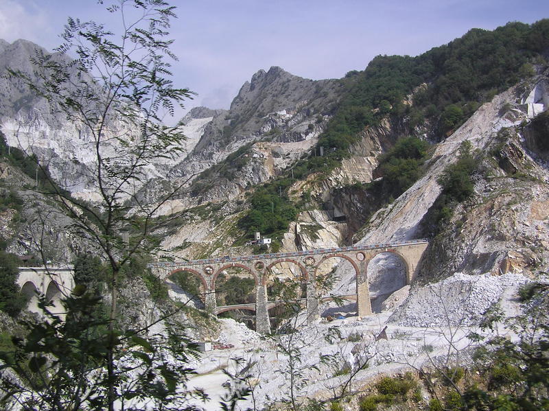 Mamorsteinbruch in Carrara